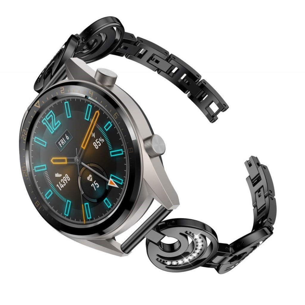 Eminent Huawei Watch GT Metal og Rhinsten Rem - Sort#serie_1