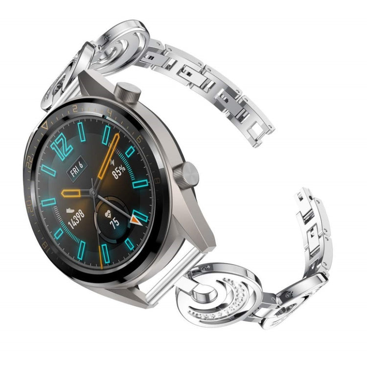 Eminent Huawei Watch GT Metal og Rhinsten Rem - Sølv#serie_2