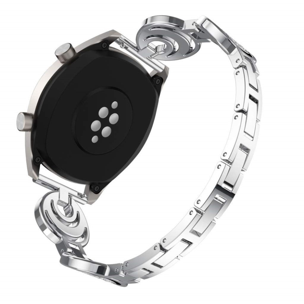 Eminent Huawei Watch GT Metal og Rhinsten Rem - Sølv#serie_2
