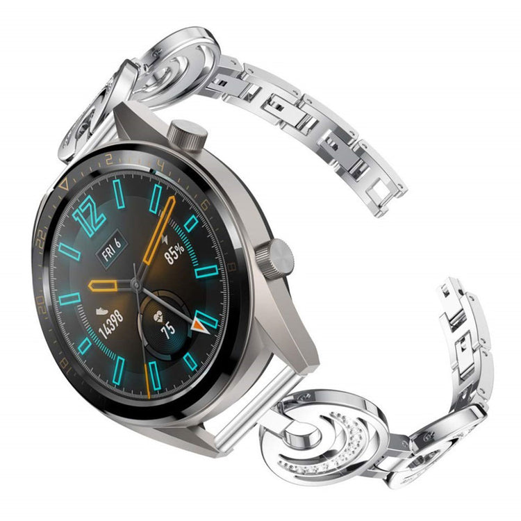 Eminent Huawei Watch GT Metal og Rhinsten Rem - Sølv#serie_2