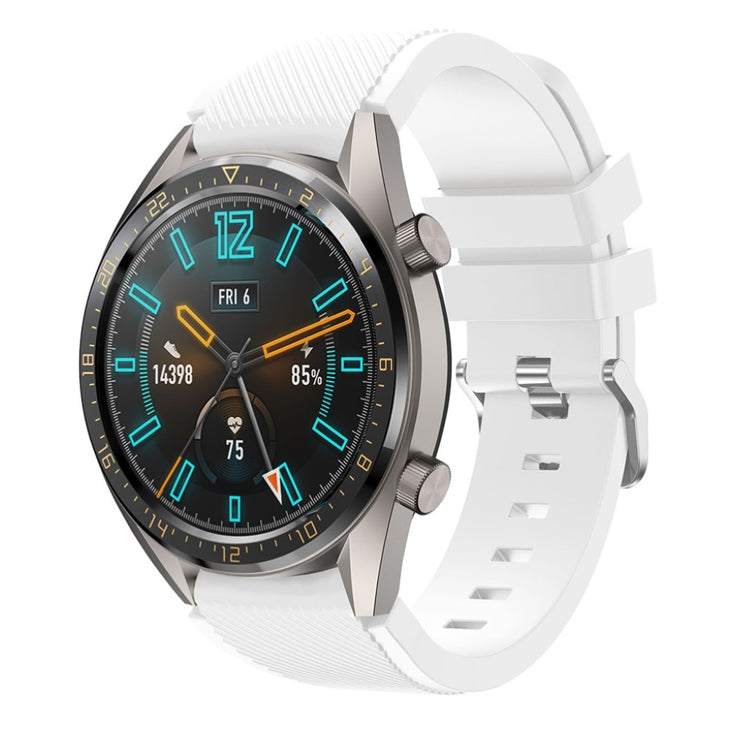 Fed Huawei Watch GT Silikone Rem - Hvid#serie_2