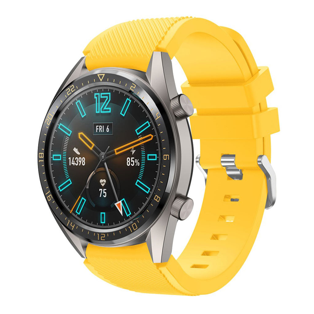 Fed Huawei Watch GT Silikone Rem - Gul#serie_7