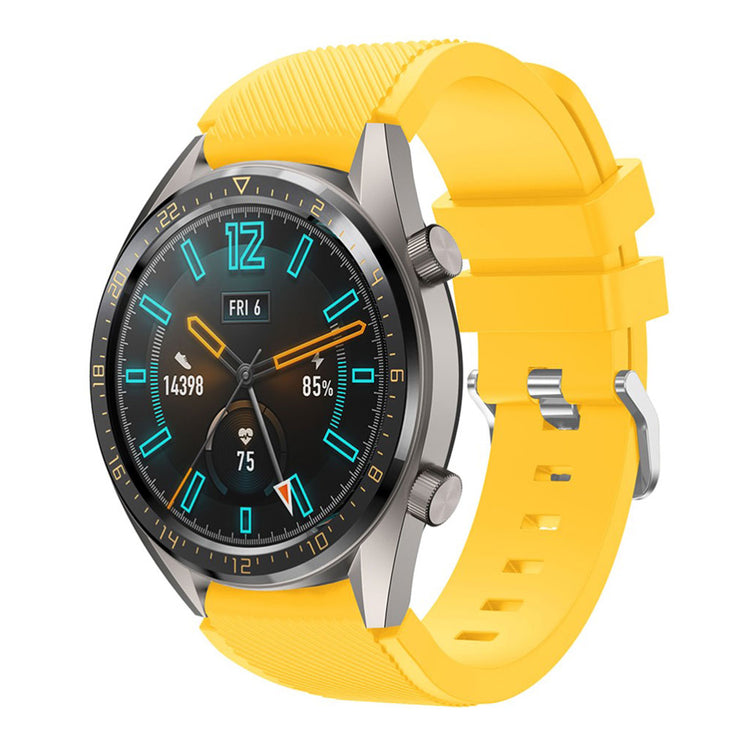 Fed Huawei Watch GT Silikone Rem - Gul#serie_7