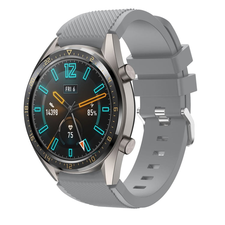 Fed Huawei Watch GT Silikone Rem - Sølv#serie_8