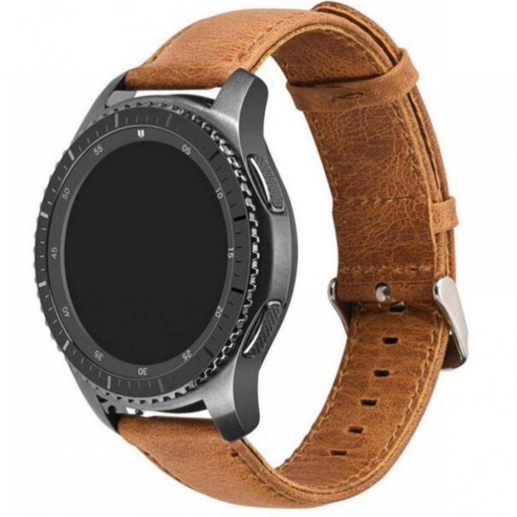 Rigtigt sejt Huawei Watch GT Ægte læder Rem - Brun#serie_1