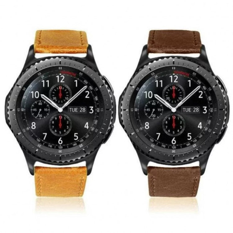 Rigtigt sejt Huawei Watch GT Ægte læder Rem - Brun#serie_1
