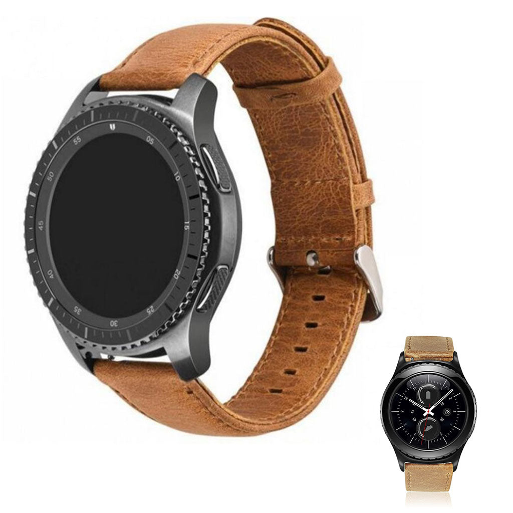 Rigtigt sejt Huawei Watch GT Ægte læder Rem - Brun#serie_1