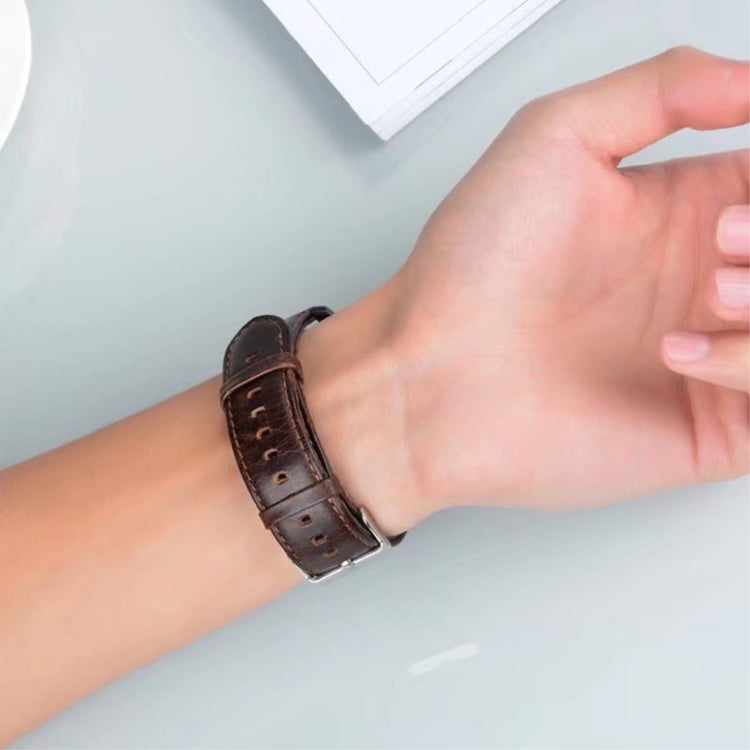 Rigtigt sejt Huawei Watch GT Ægte læder Rem - Brun#serie_2