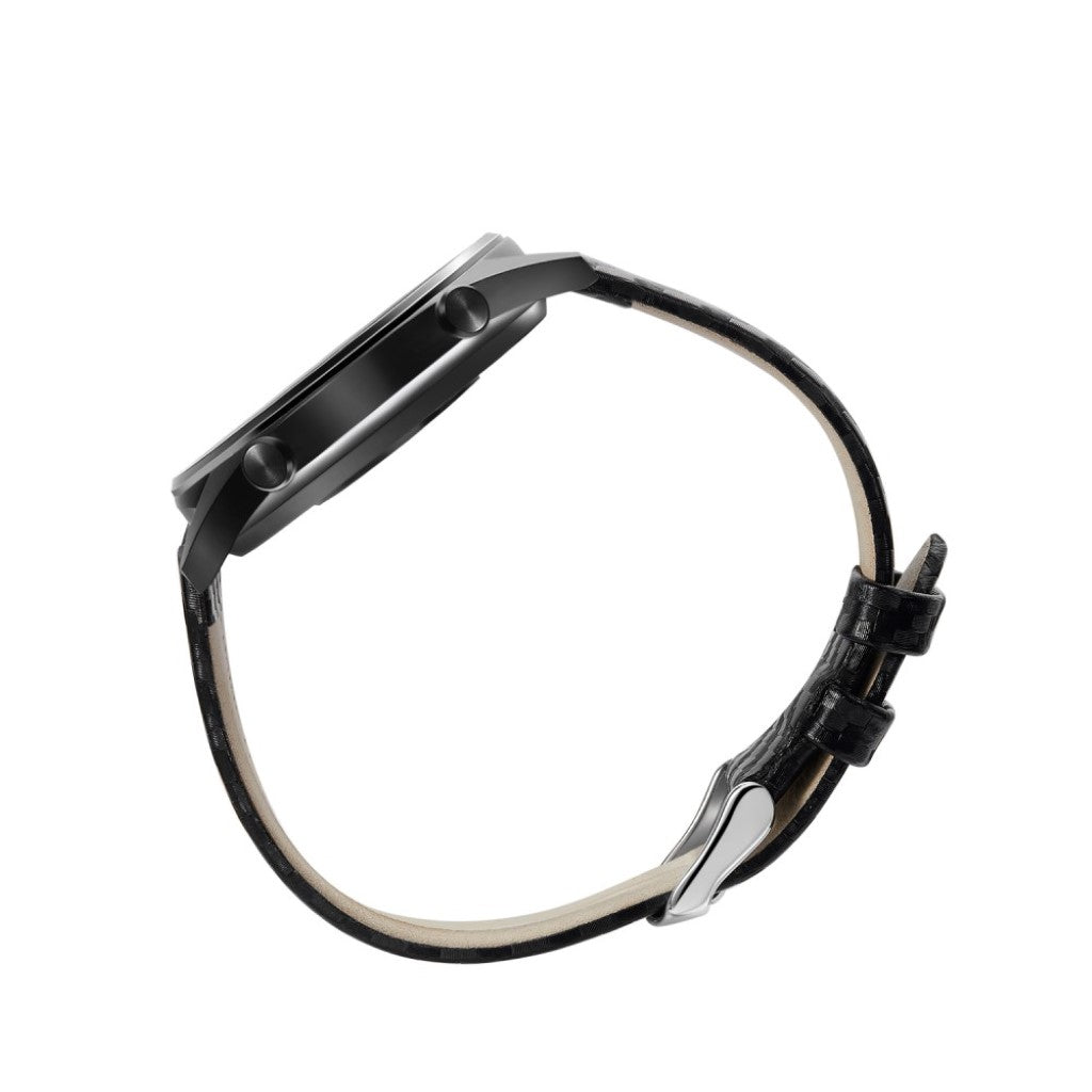 Alle tiders Huawei Watch GT Ægte læder Rem - Sort#serie_028