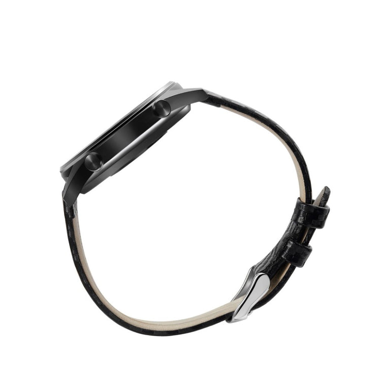 Alle tiders Huawei Watch GT Ægte læder Rem - Sort#serie_028