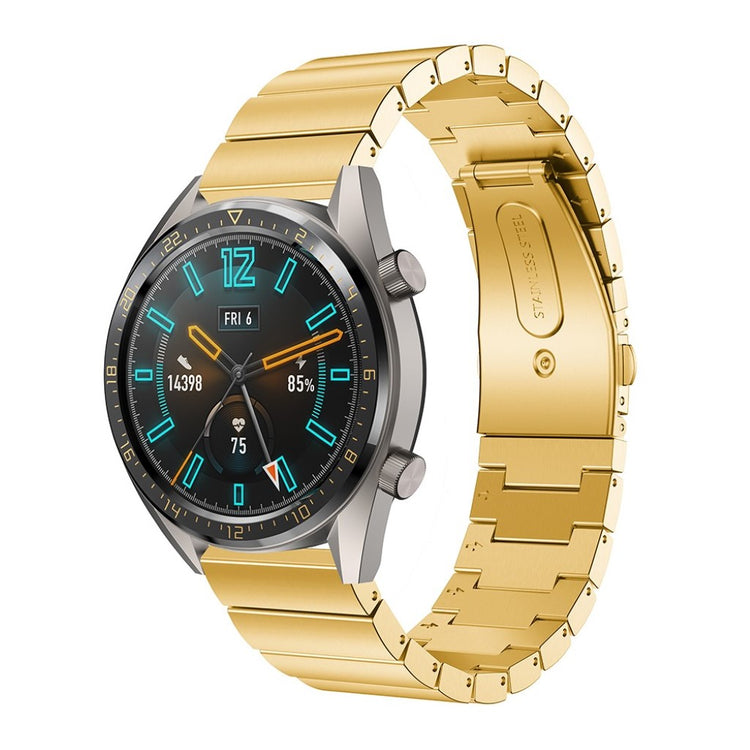 Vildt hårdfør Huawei Watch GT Metal Rem - Guld#serie_2
