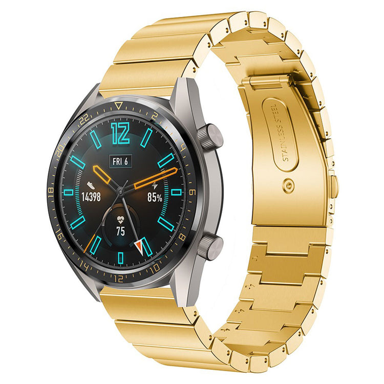 Vildt hårdfør Huawei Watch GT Metal Rem - Guld#serie_2