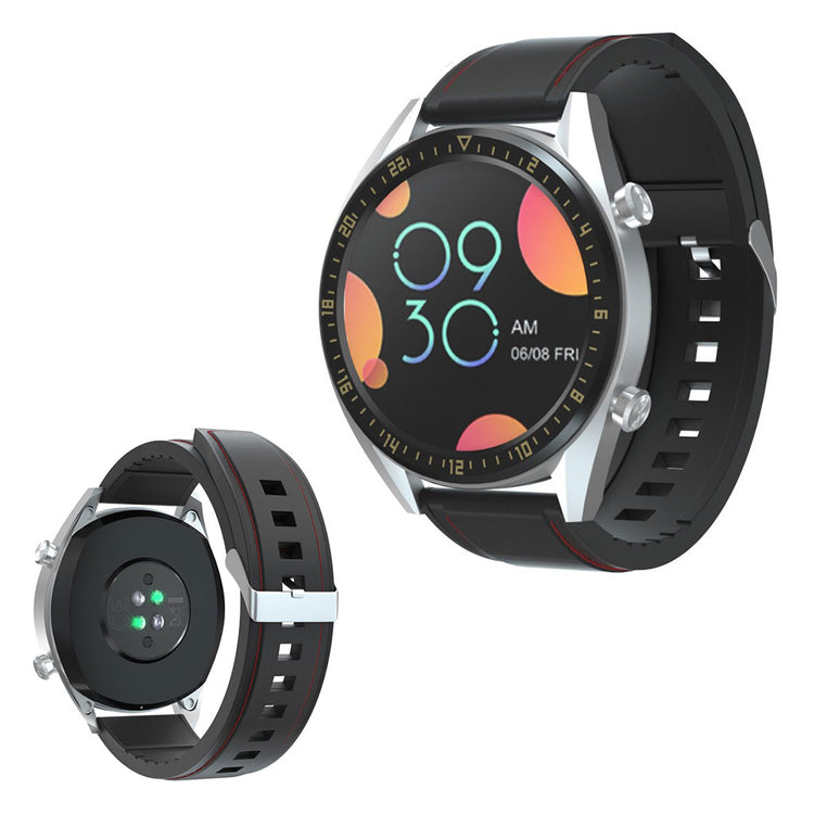 Meget godt Huawei Watch GT Ægte læder og Silikone Rem - Sort#serie_1