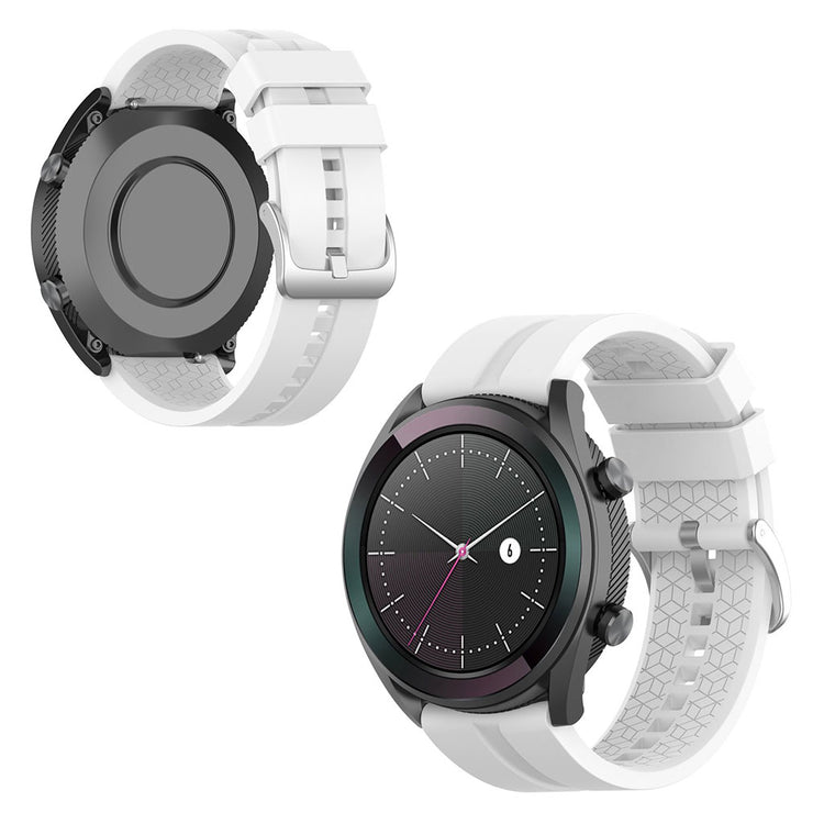 Smuk Huawei Watch GT Silikone Rem - Hvid#serie_3