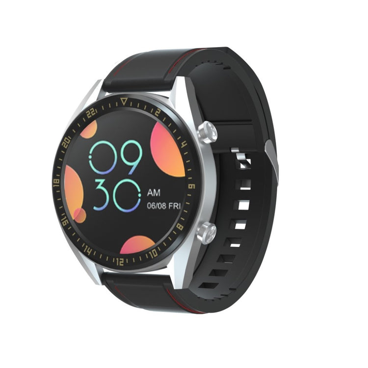 Super slidstærk Huawei Watch GT Ægte læder og Silikone Rem - Sort#serie_1