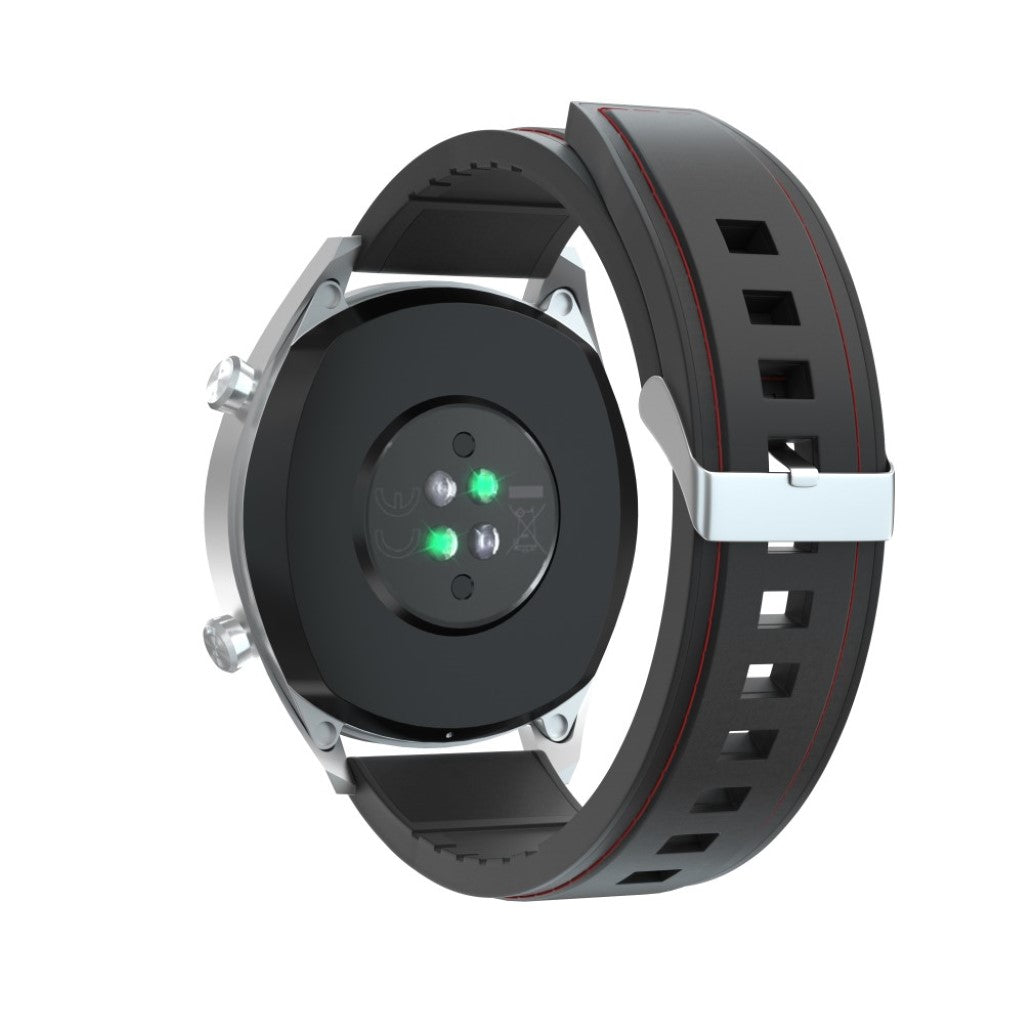 Super slidstærk Huawei Watch GT Ægte læder og Silikone Rem - Sort#serie_1