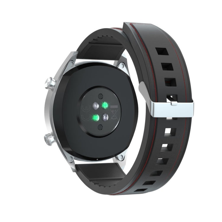 Super slidstærk Huawei Watch GT Ægte læder og Silikone Rem - Sort#serie_1