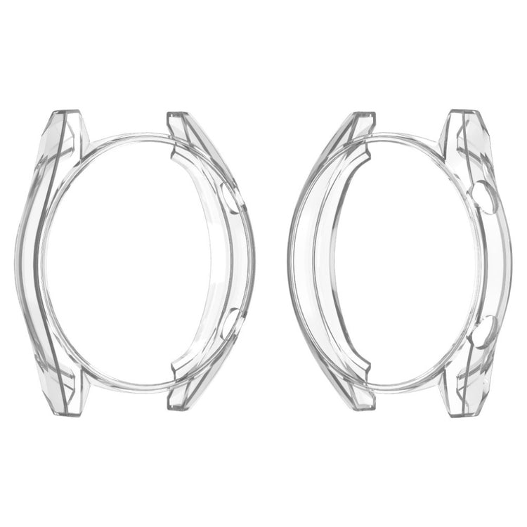 Super Fed Huawei Watch GT Cover med Skærmbeskytter i Plastik og Glas - Guld#serie_040