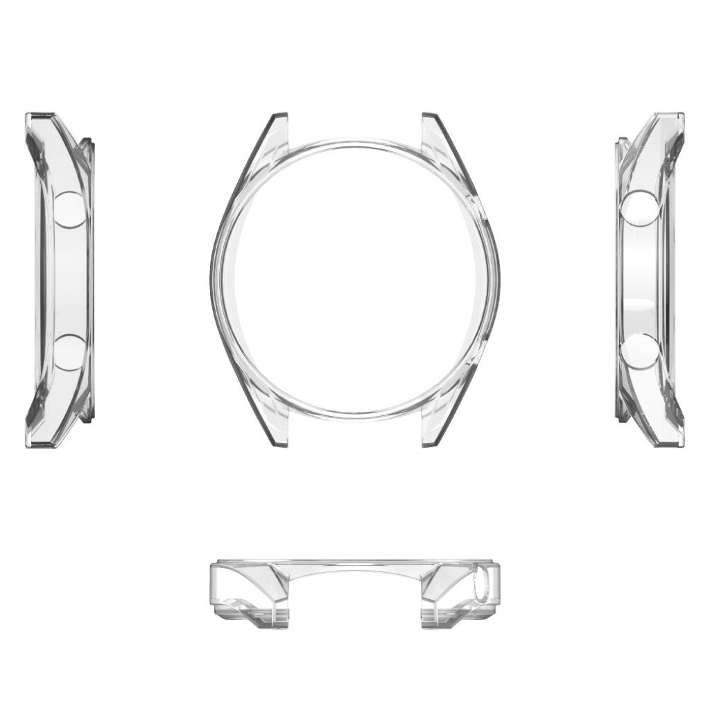 Super Fed Huawei Watch GT Cover med Skærmbeskytter i Plastik og Glas - Guld#serie_040