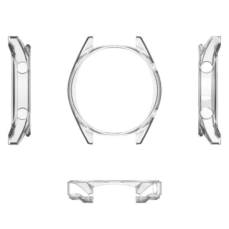 Super Fed Huawei Watch GT Cover med Skærmbeskytter i Plastik og Glas - Guld#serie_040
