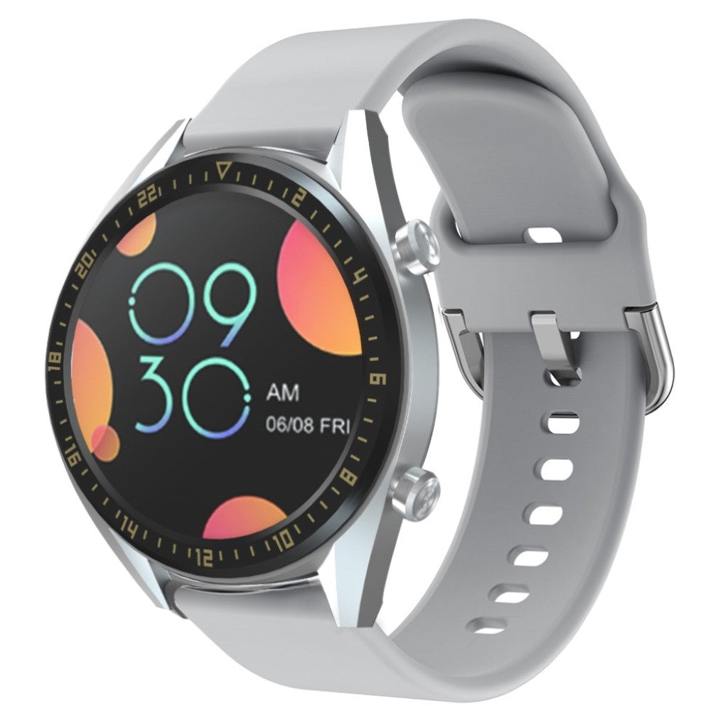 Meget kønt Huawei Watch GT Silikone Rem - Sølv#serie_3