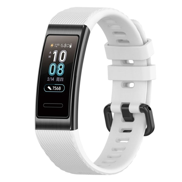 Helt vildt kønt Huawei Band 3 Pro Silikone Rem - Hvid#serie_2