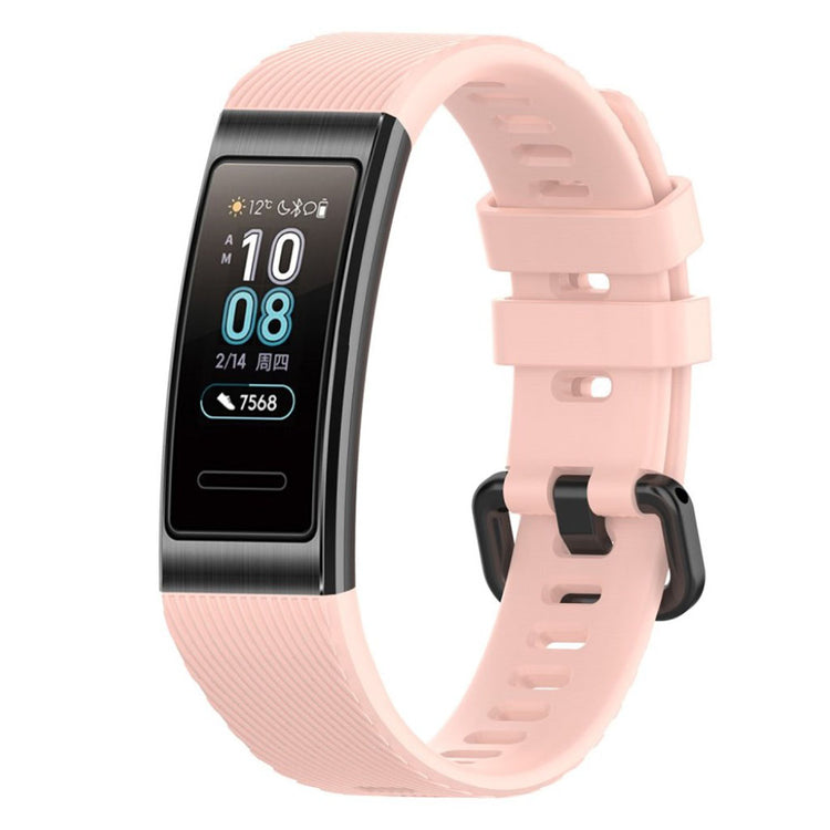 Helt vildt kønt Huawei Band 3 Pro Silikone Rem - Pink#serie_3