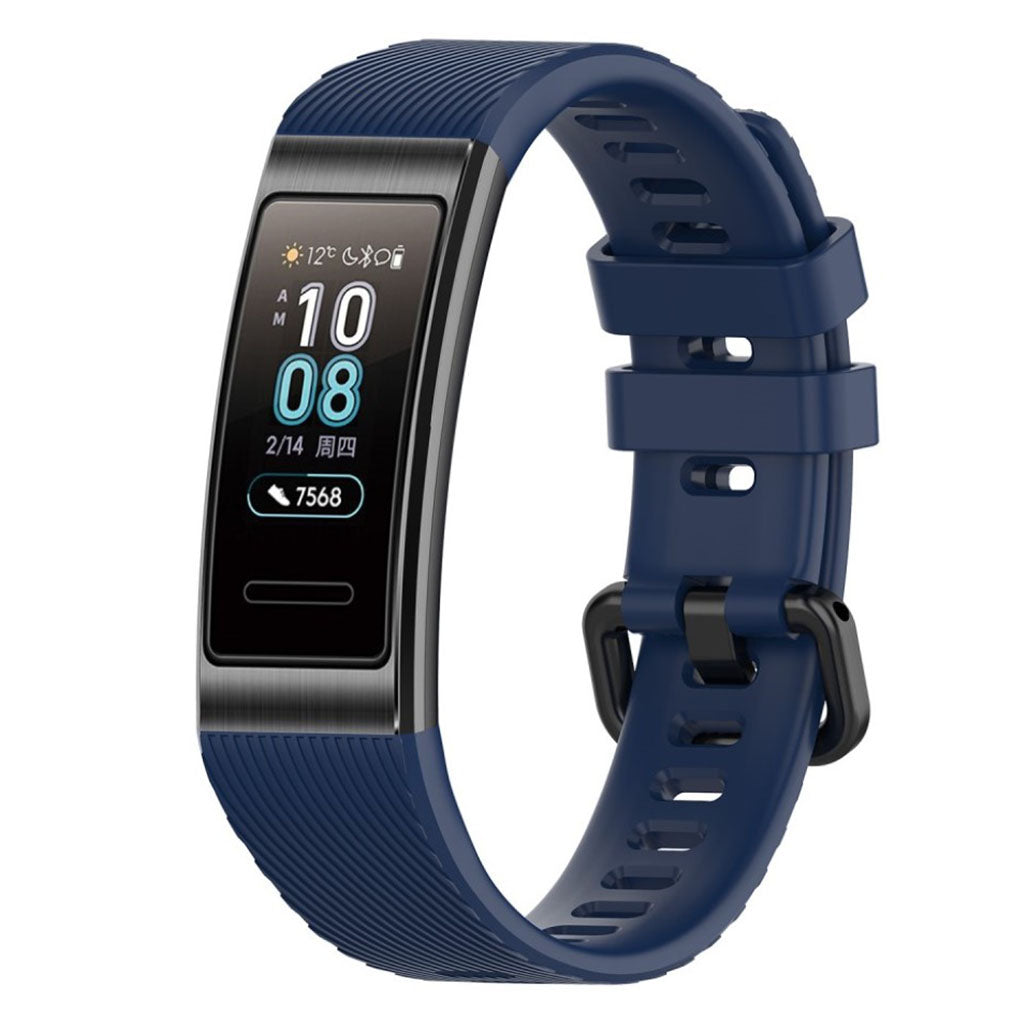 Helt vildt kønt Huawei Band 3 Pro Silikone Rem - Sort#serie_6