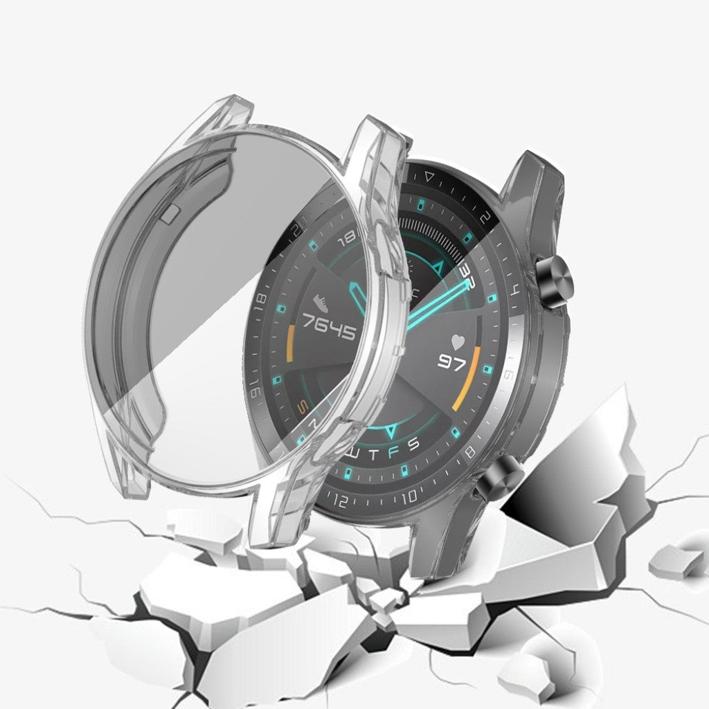Mega Fed Huawei Watch GT 2 46mm Silikone Cover - Gennemsigtig#serie_2