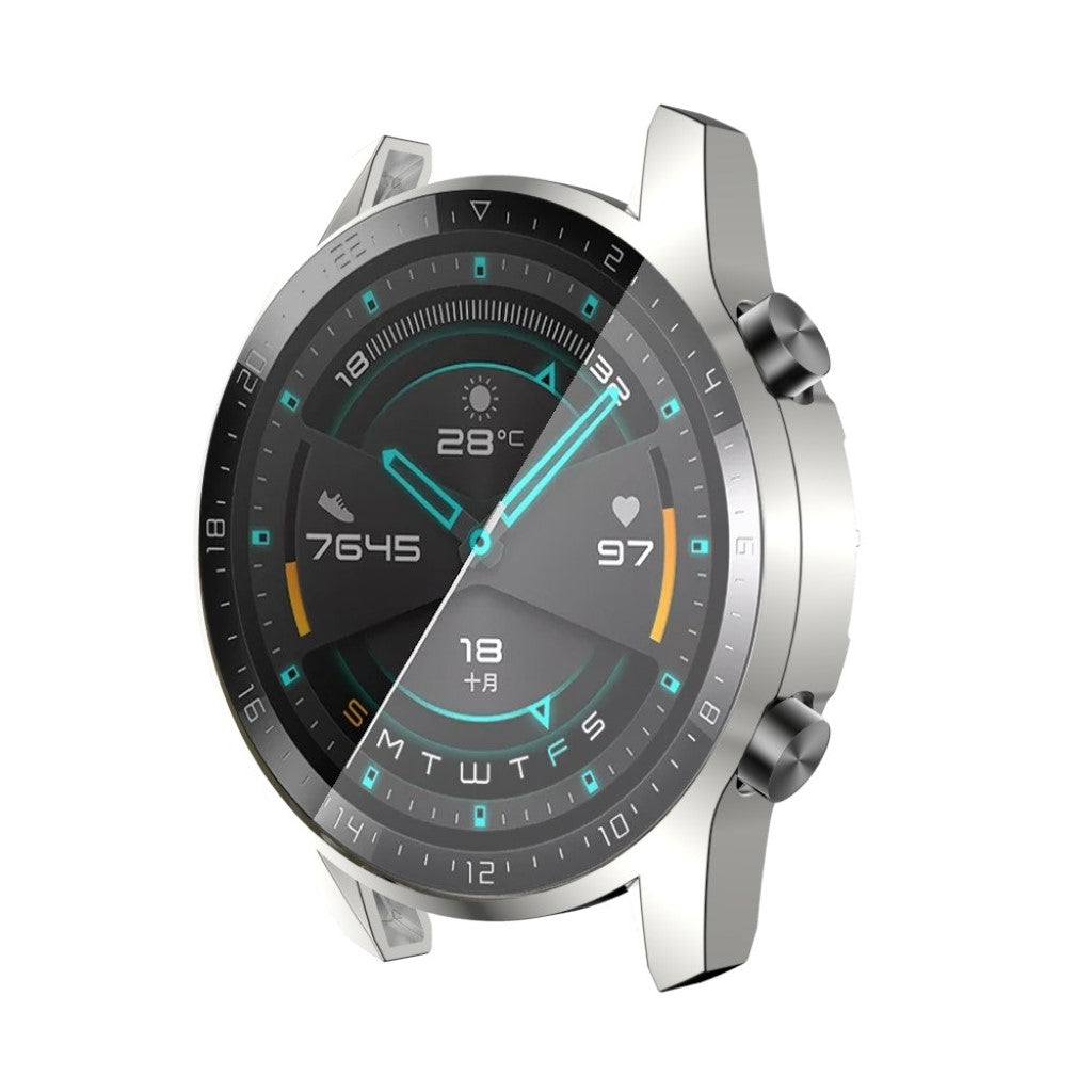 Mega Fed Huawei Watch GT 2 46mm Silikone Cover - Sølv#serie_3