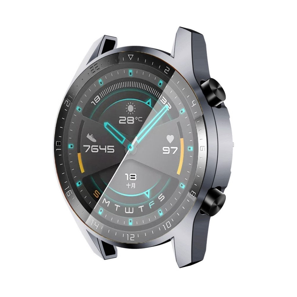 Mega Fed Huawei Watch GT 2 46mm Silikone Cover - Sølv#serie_4