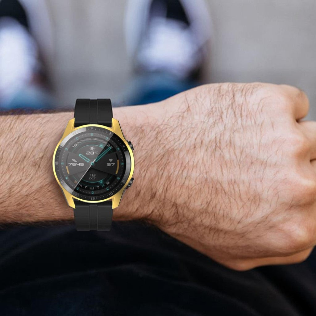 Mega Fed Huawei Watch GT 2 46mm Silikone Cover - Guld#serie_6
