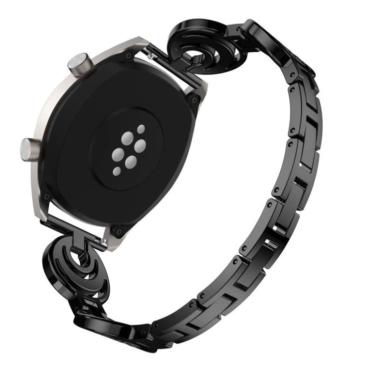 Vildt flot Huawei Watch GT 2 46mm Metal og Rhinsten Rem - Sort#serie_1