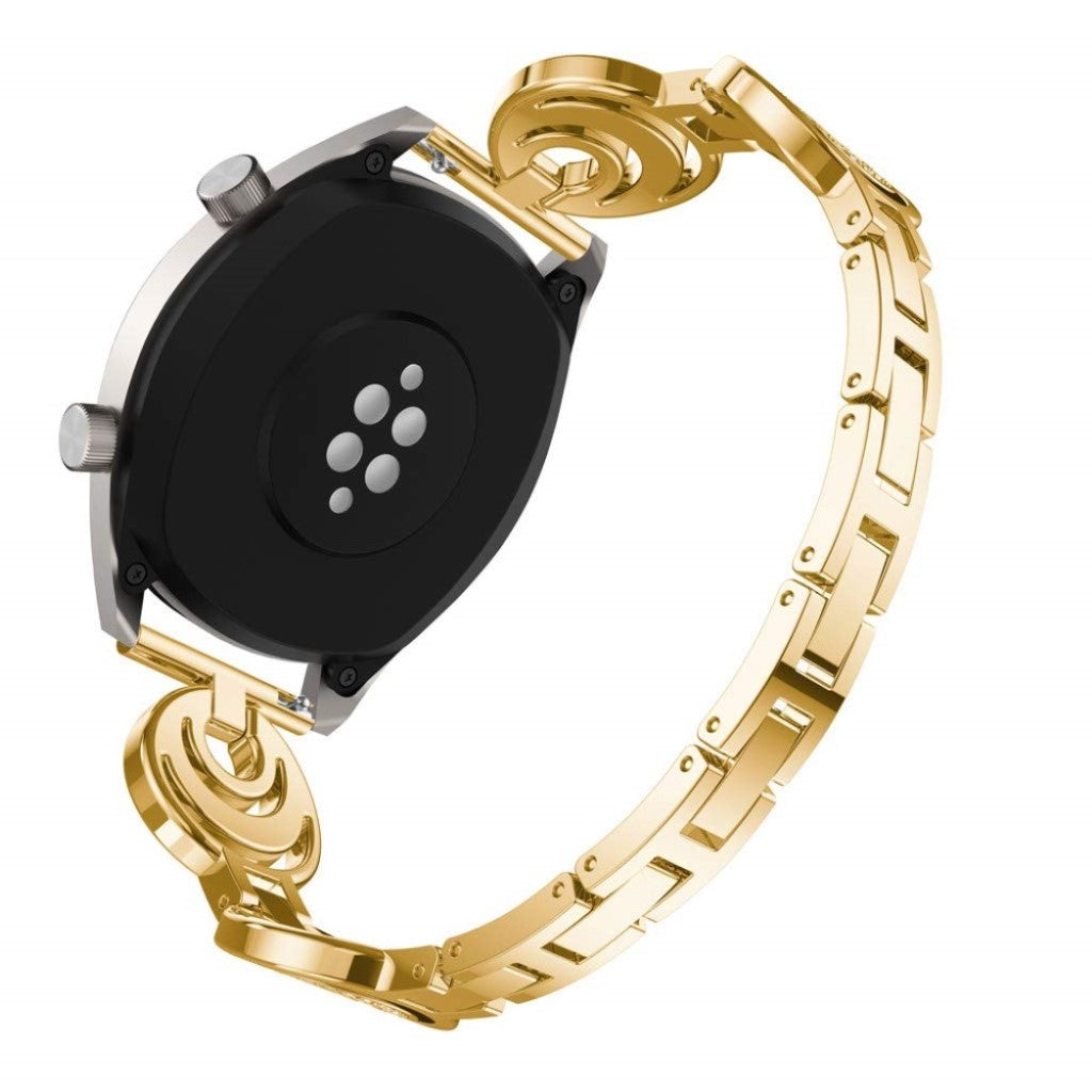 Vildt flot Huawei Watch GT 2 46mm Metal og Rhinsten Rem - Guld#serie_4