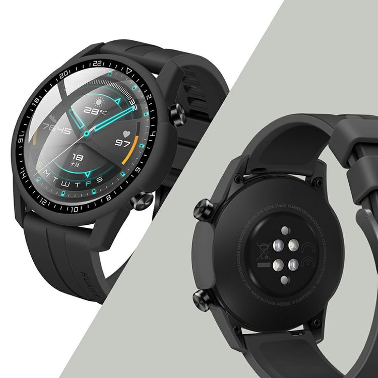 Vildt Godt Huawei Watch GT 2 46mm Silikone Cover - Sort#serie_1
