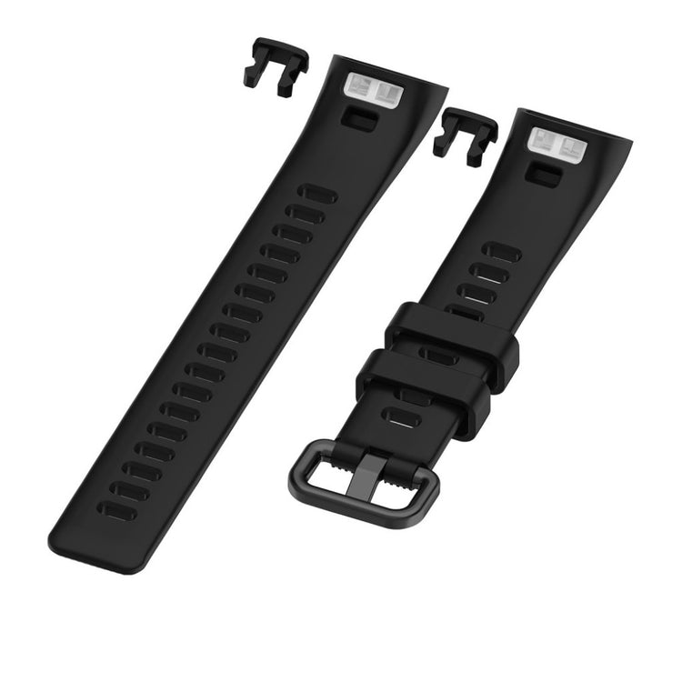 Helt vildt cool Huawei Band 4 Pro Silikone Rem - Sort#serie_1