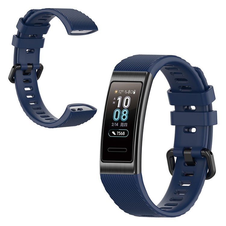 Helt vildt cool Huawei Band 4 Pro Silikone Rem - Blå#serie_6