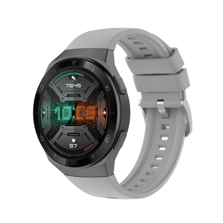 Meget cool Huawei Watch GT 2e Silikone Rem - Sølv#serie_4
