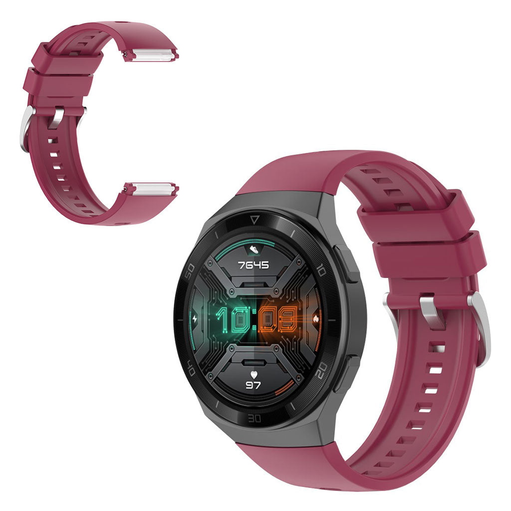 Meget cool Huawei Watch GT 2e Silikone Rem - Rød#serie_5