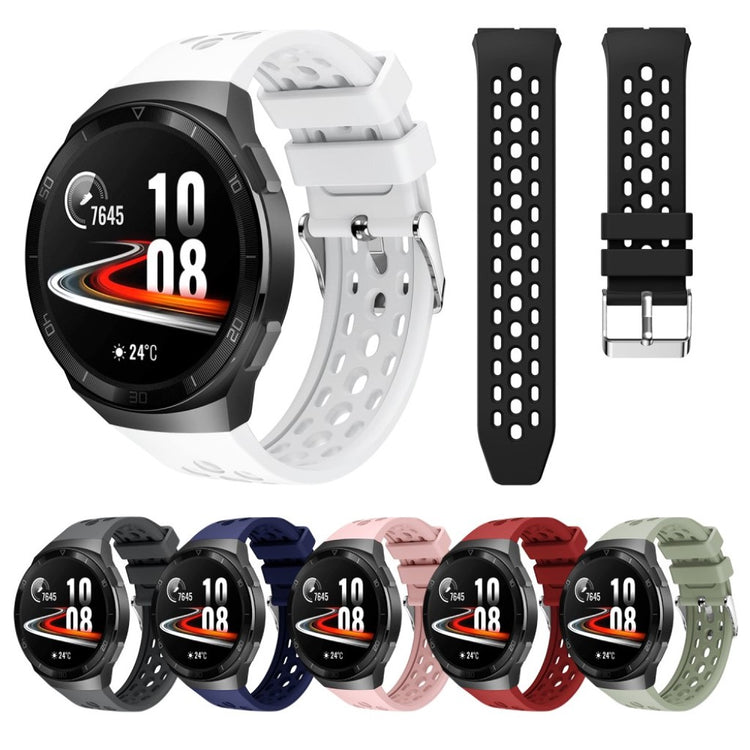 Mega komfortabel Huawei Watch GT 2e Silikone Rem - Sort#serie_1