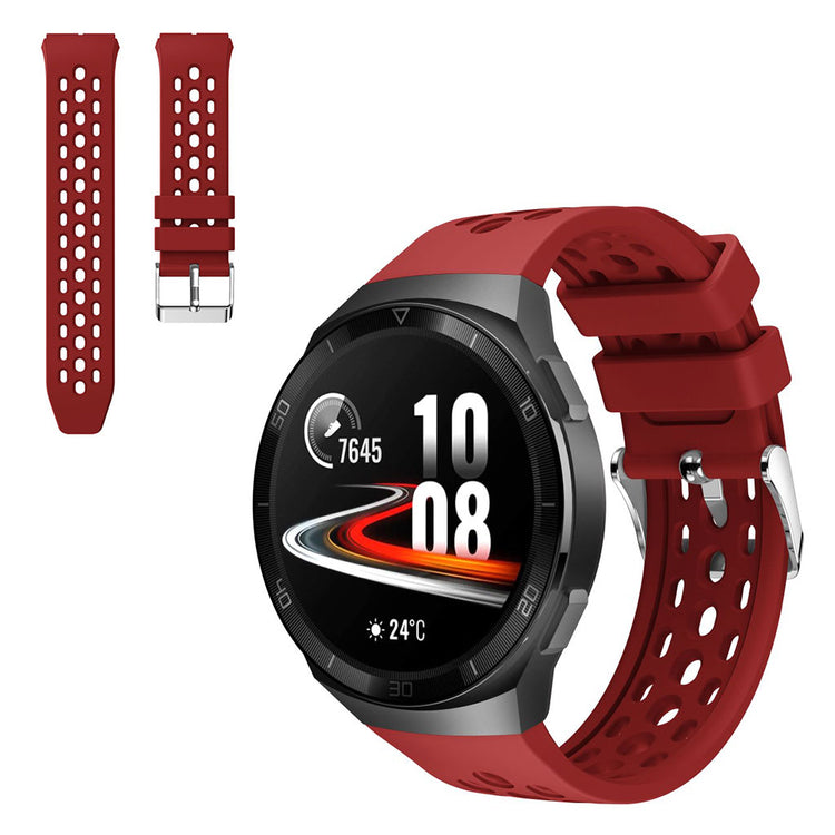 Mega komfortabel Huawei Watch GT 2e Silikone Rem - Rød#serie_4
