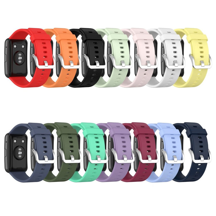 Rigtigt smuk Huawei Watch Fit Silikone Rem - Sort#serie_1