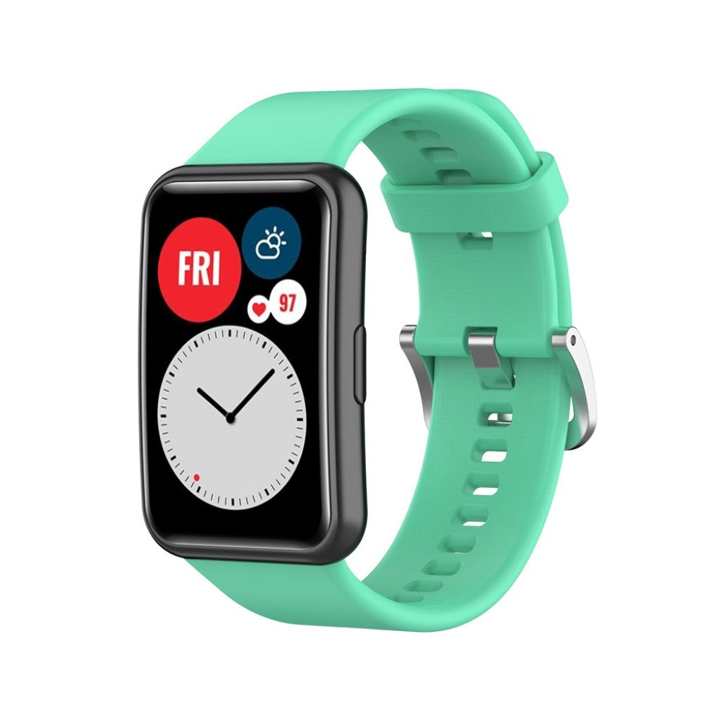 Super smuk Huawei Watch Fit Silikone Rem - Grøn#serie_11