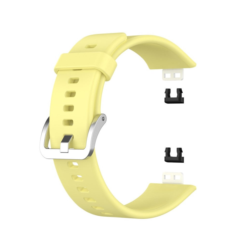 Super smuk Huawei Watch Fit Silikone Rem - Gul#serie_12