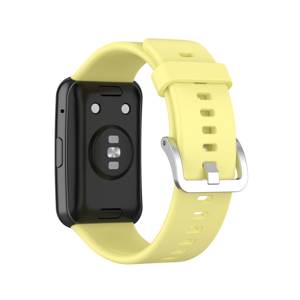Super smuk Huawei Watch Fit Silikone Rem - Gul#serie_12