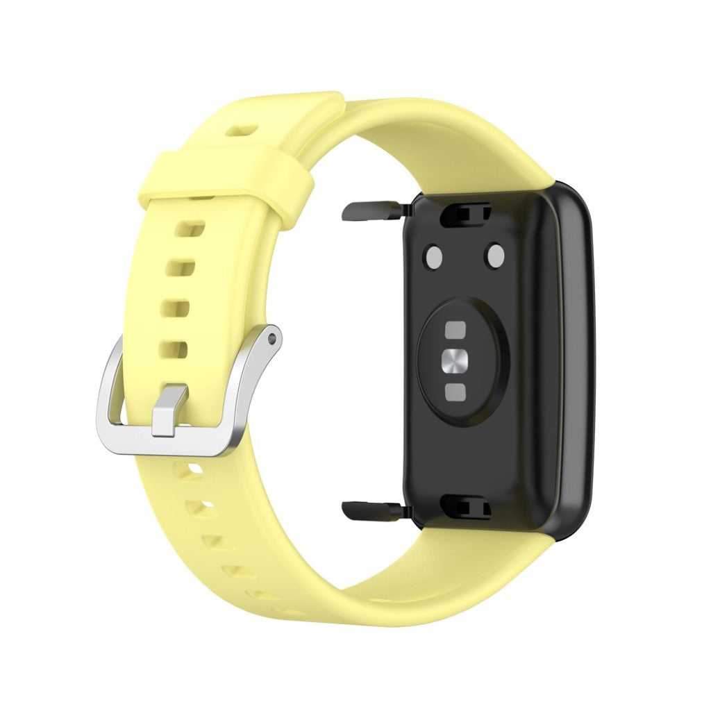 Super smuk Huawei Watch Fit Silikone Rem - Gul#serie_12