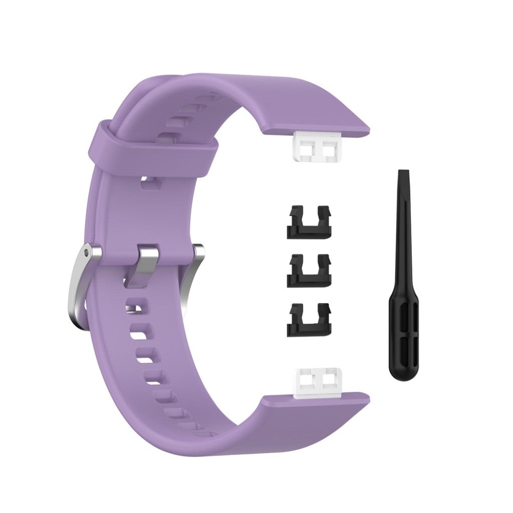 Super smuk Huawei Watch Fit Silikone Rem - Lilla#serie_13