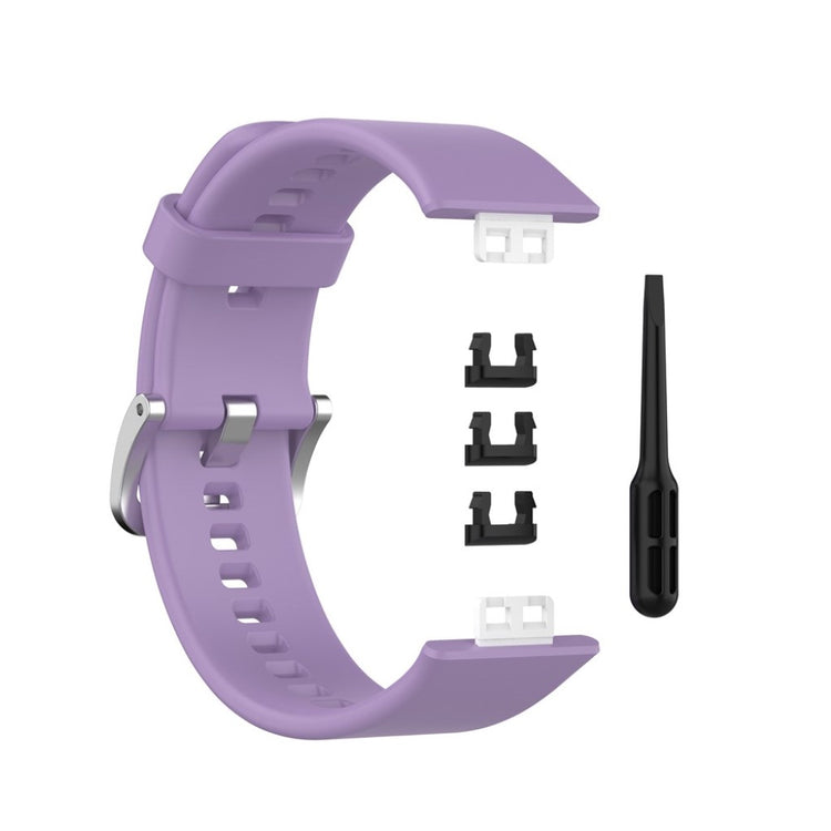 Super smuk Huawei Watch Fit Silikone Rem - Lilla#serie_13