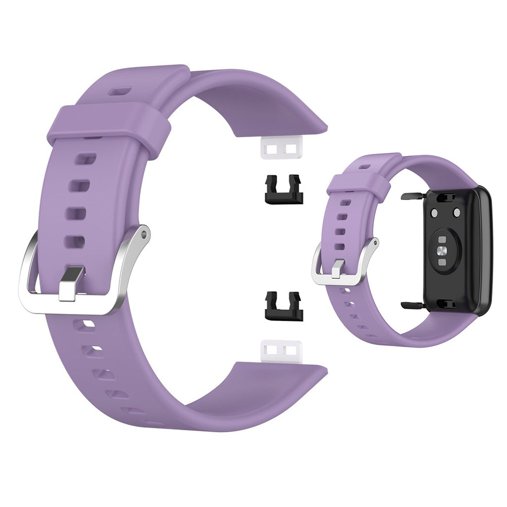 Super smuk Huawei Watch Fit Silikone Rem - Lilla#serie_13