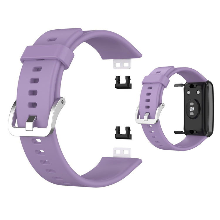 Super smuk Huawei Watch Fit Silikone Rem - Lilla#serie_13